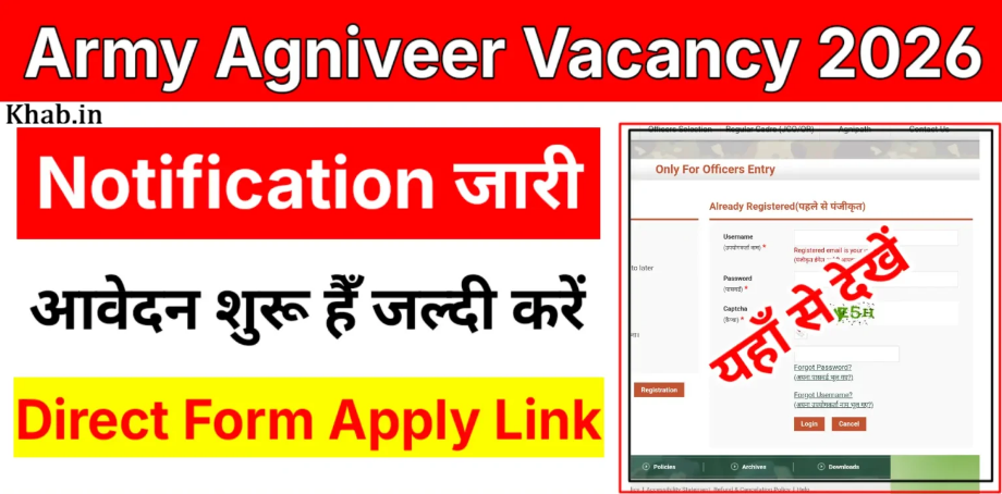 Indian Army Agniveer 2026 Apply Online Date